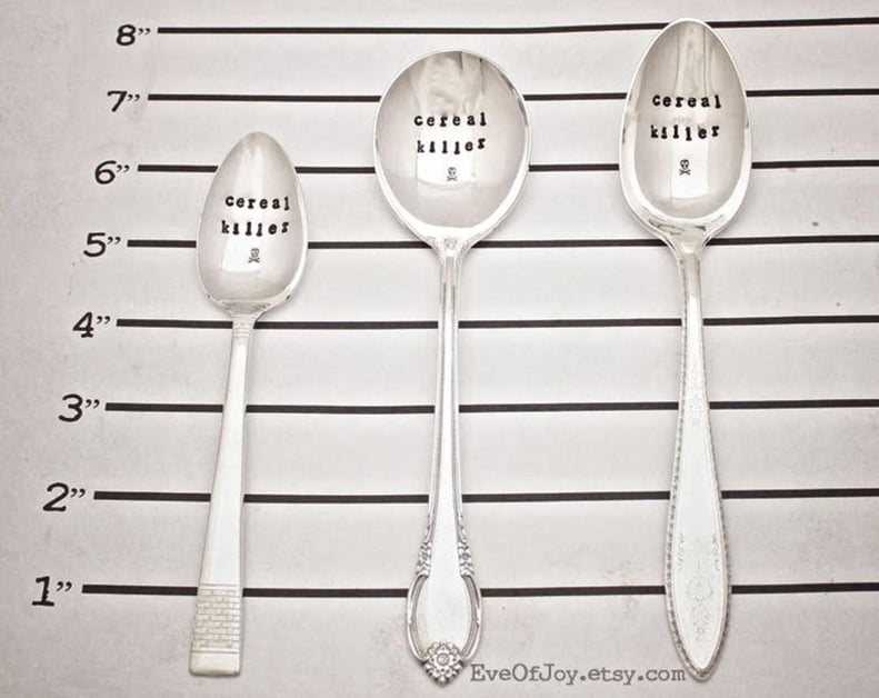 Vintage Handstamped "Cereal Killer" Spoon