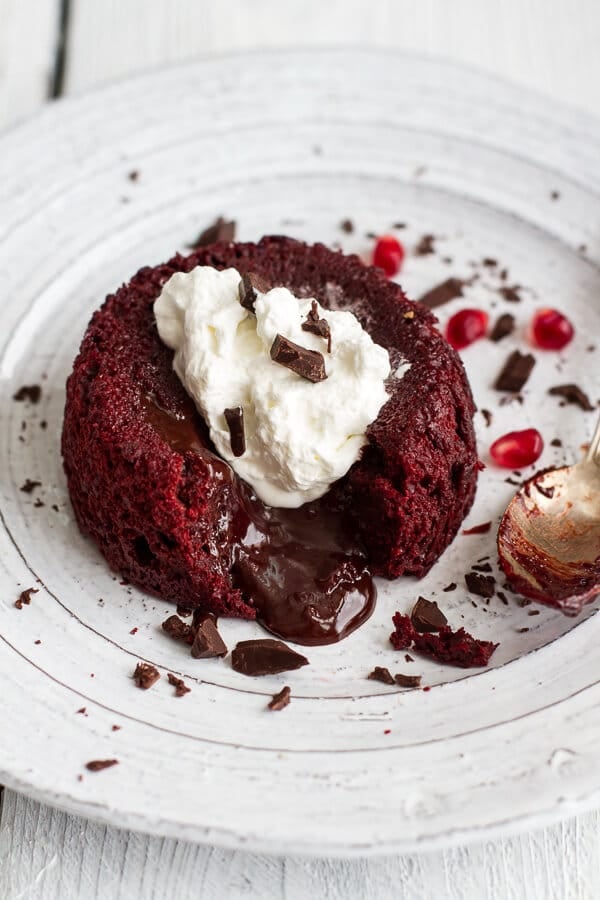 Red Velvet Molten Chocolate Lava Cakes | The Best Valentine's Day Cake ...