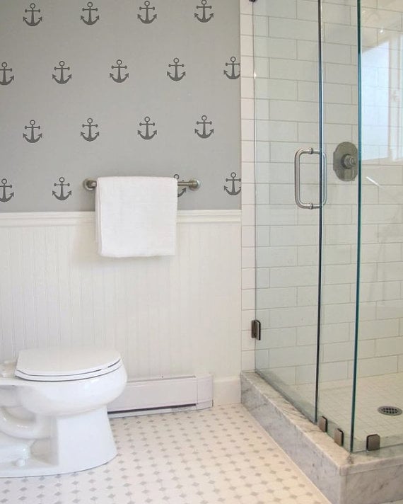 set of 60 anchor decals