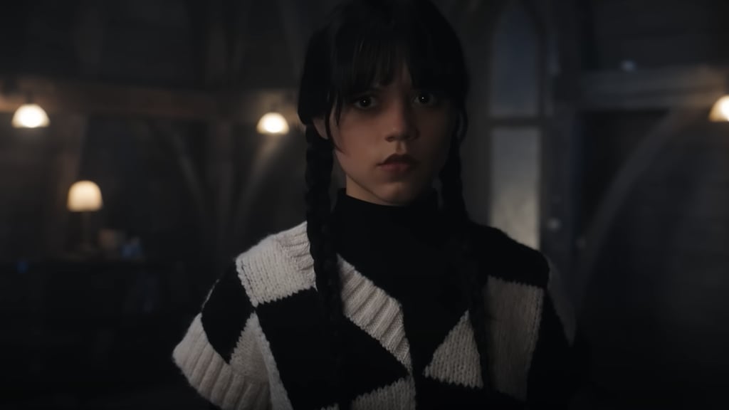 Wednesday Addams's Checkered Sweater Vests on "Wednesday"