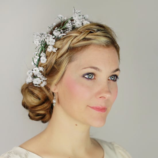 Braided Updo With Flowers DIY