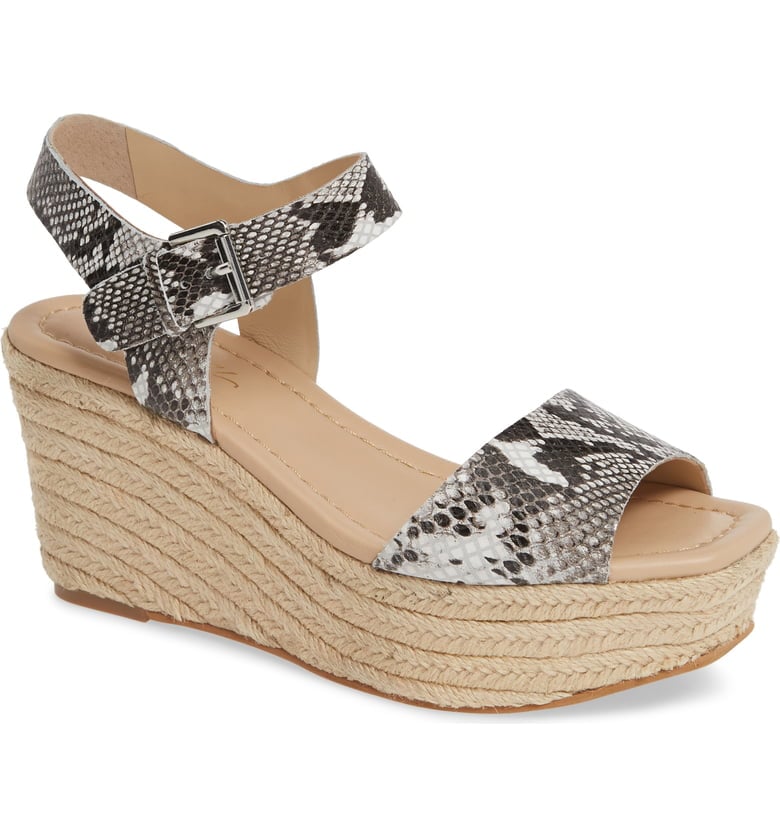 42 Gold Maine Platform Wedge Sandals