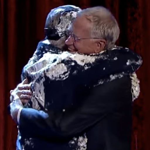Bill Murray Jumps Out of Cake on Letterman | Video