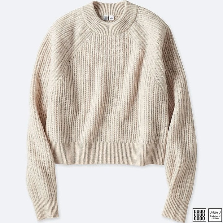 Uniqlo U Chunky Ribbed Mock Neck Sweater