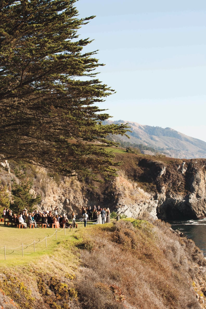 Coastal outdoor ceremony setting