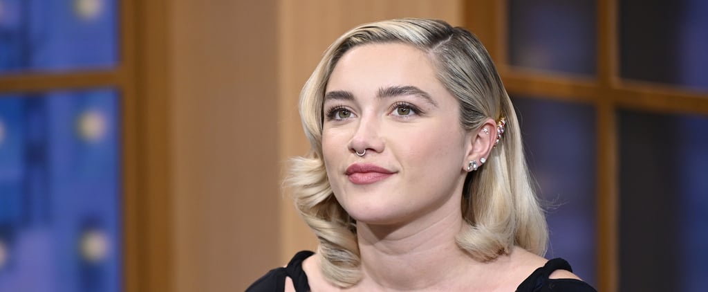 Florence Pugh's Lob Hair With Full Fringe