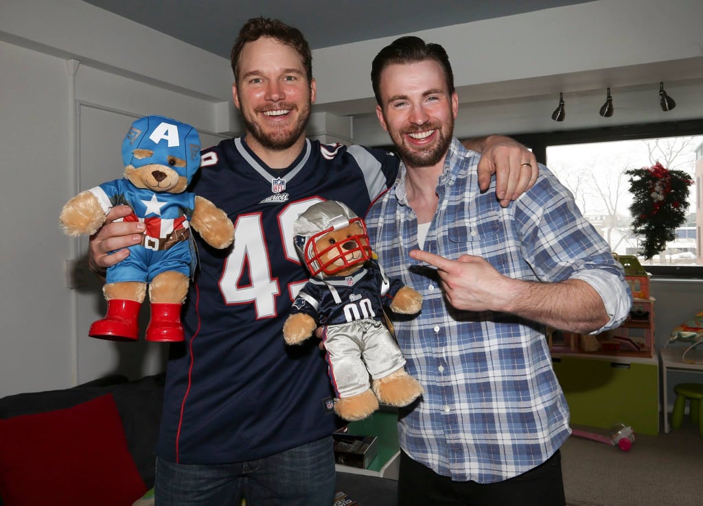 Chris Pratt and Chris Evans at a Nonprofit