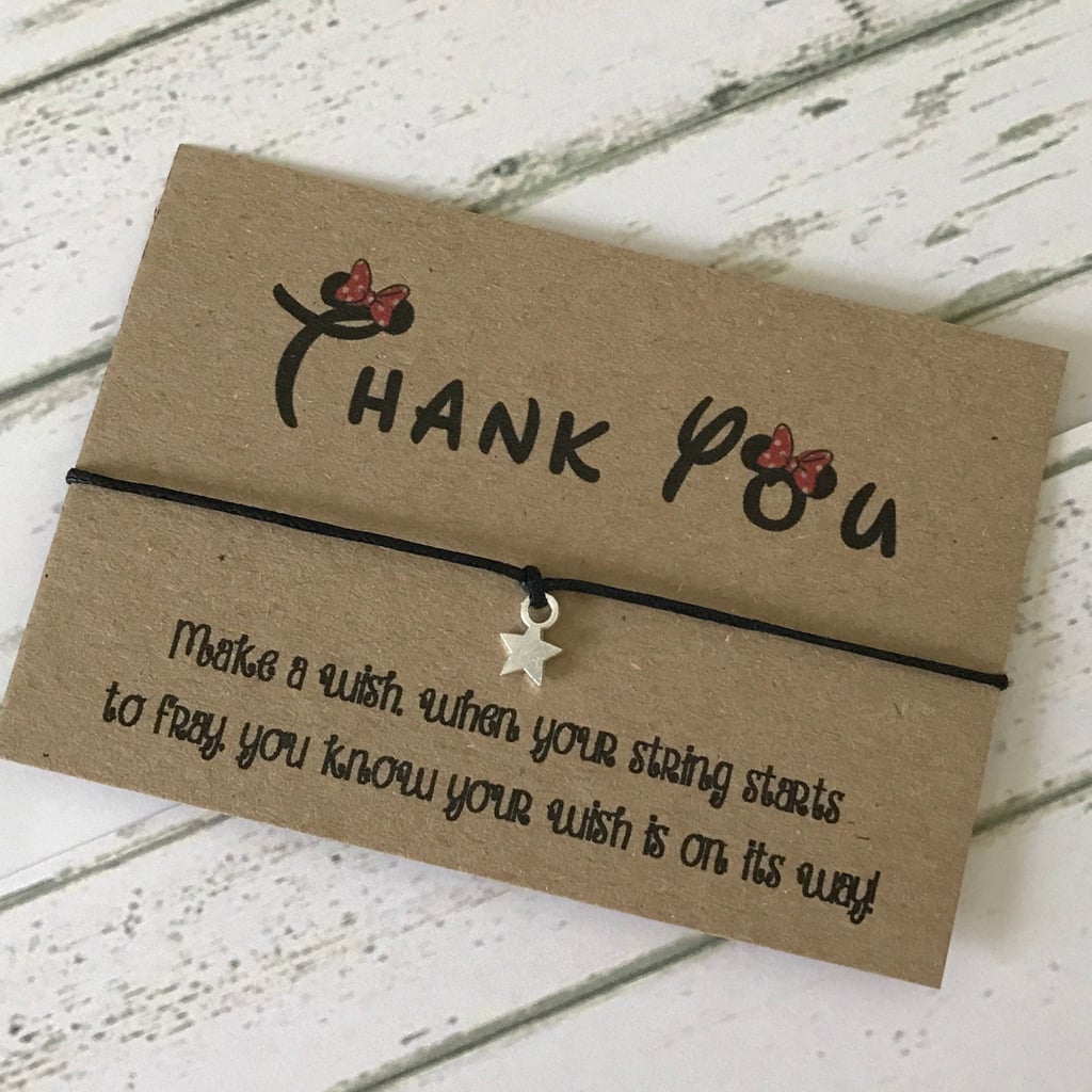 Disney Wish String Thank You Bracelet Disney Wedding Favours Popsugar Love Uk Photo