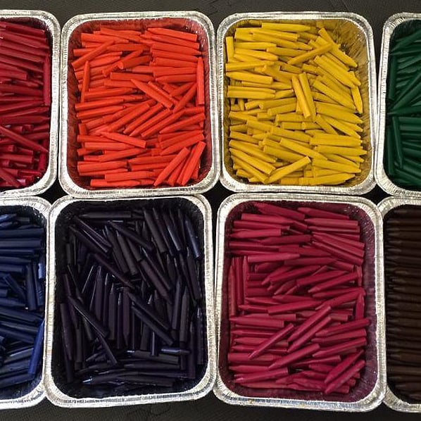 Dad Uses Old Crayons to Make New Ones For Kids in Hospitals POPSUGAR