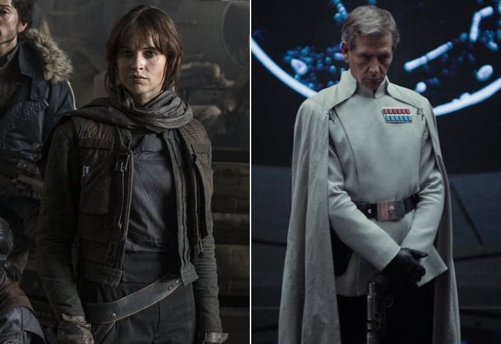 Jyn Erso and Director Orson Krennic From Rogue One: A Star Wars Story