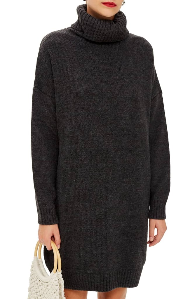 Topshop Turtleneck Sweater Dress
