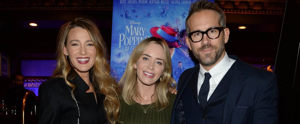 Blake Lively Ryan Reynolds at Mary Poppins Returns Screening