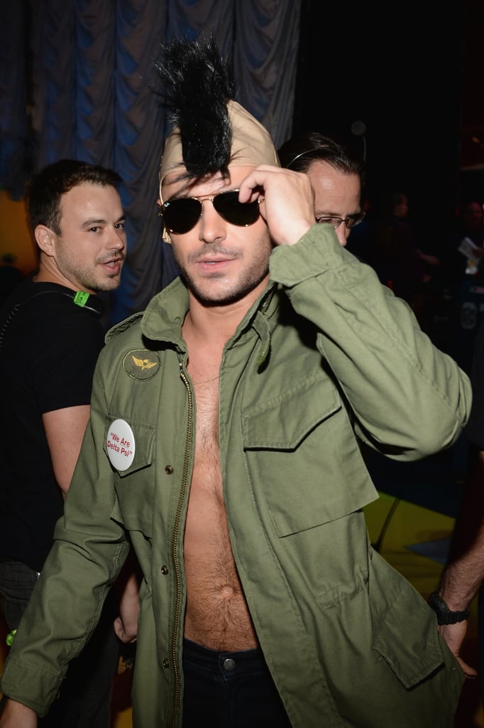 Zac Efron Shirtless at the MTV Movie Awards 2015