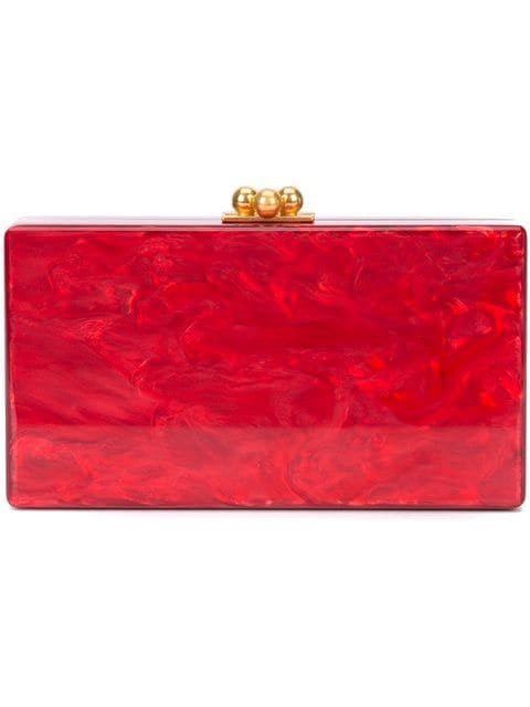Edie Parker Marbled Effect Clutch