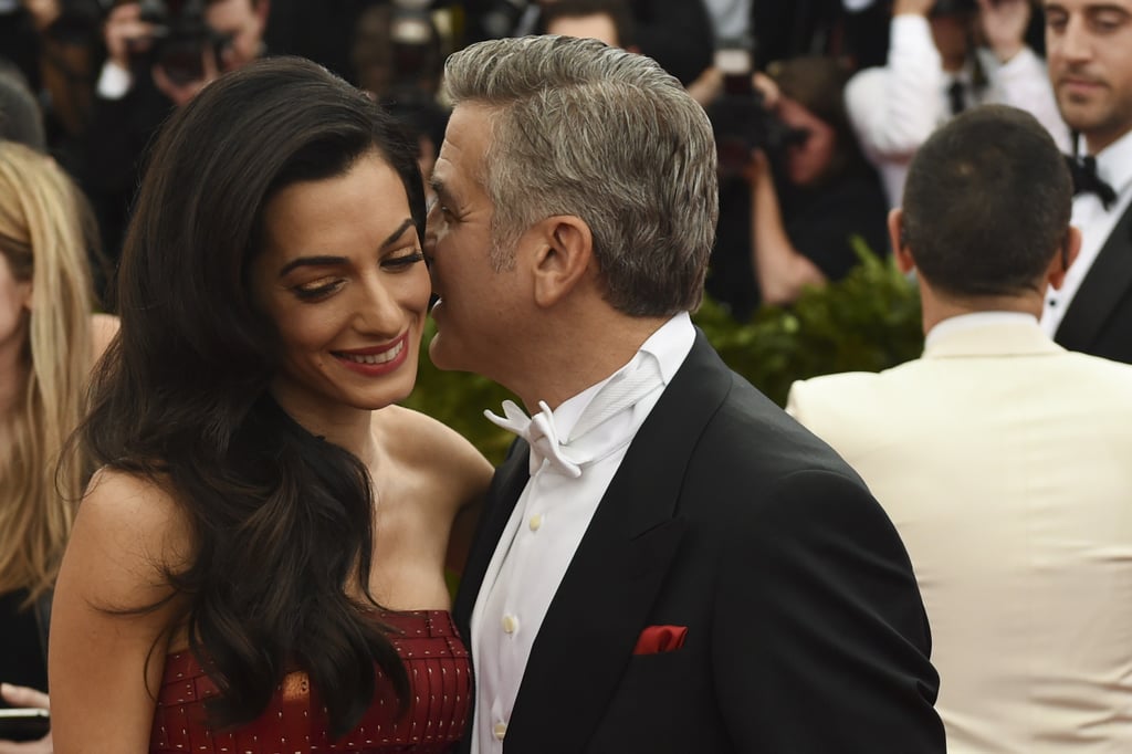 George and Amal Clooney at the Met Gala 2015