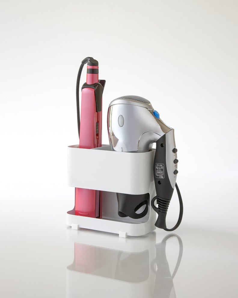 Keep Your Hair Products Together: Yamazaki Home Blow Dryer & Curling Iron Holder