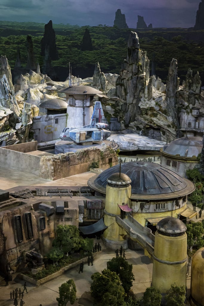 An aerial view of what Star Wars: Galaxy's Edge will look like.