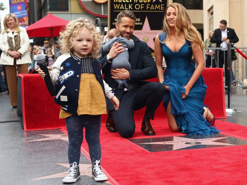 Ryan Reynolds Blake Lively's Daughter James at Walk of Fame PS Celebrity