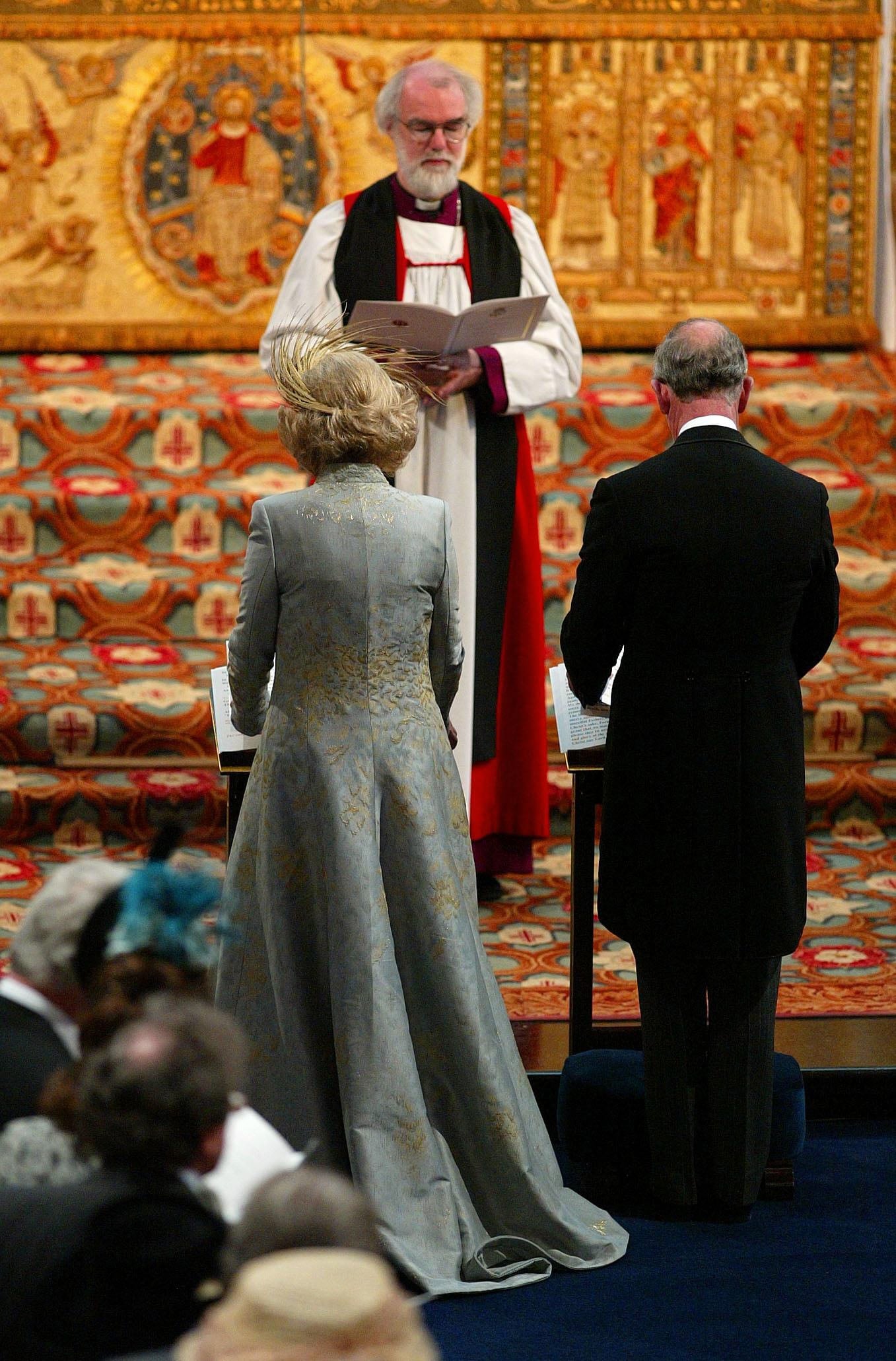 Prince Charles and Camilla Parker-Bowles, Duchess of Cornwall and Dr Rowan Williams, the Archbishop of Canterbury (Photo by Anwar Hussein Collection/ROTA/WireImage)