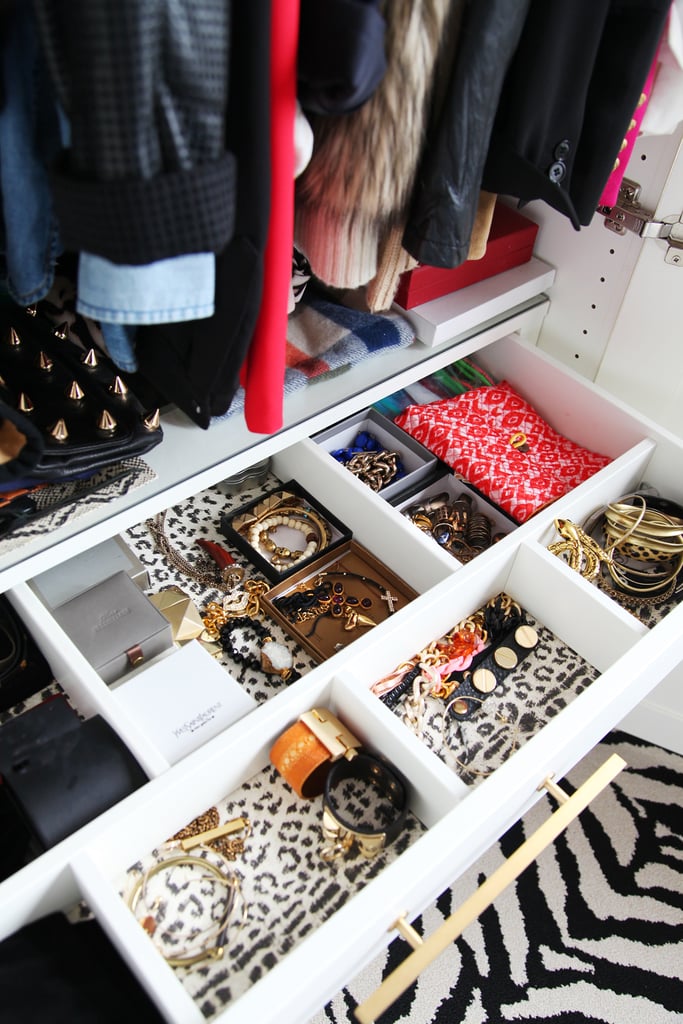 Jen Ramos Lined Her Drawers With Leopard Wallpaper