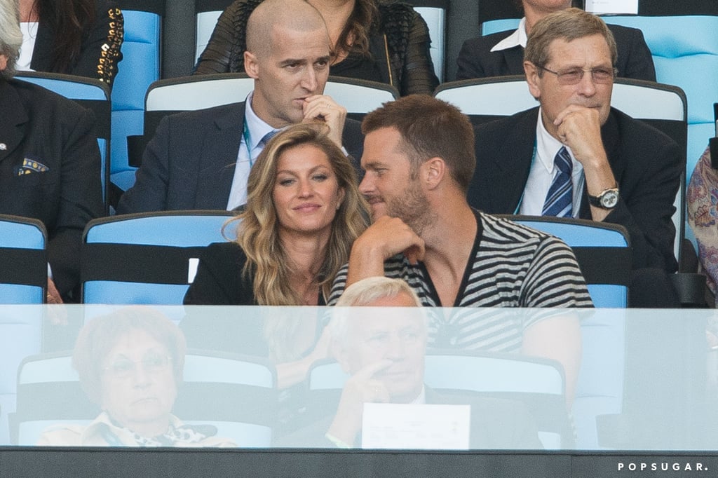 Gisele and Tom looked like they were having a good time.