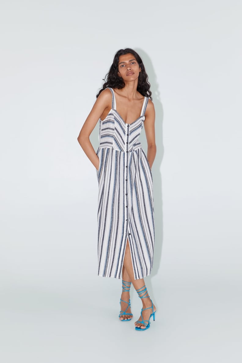 Striped Strappy Dress