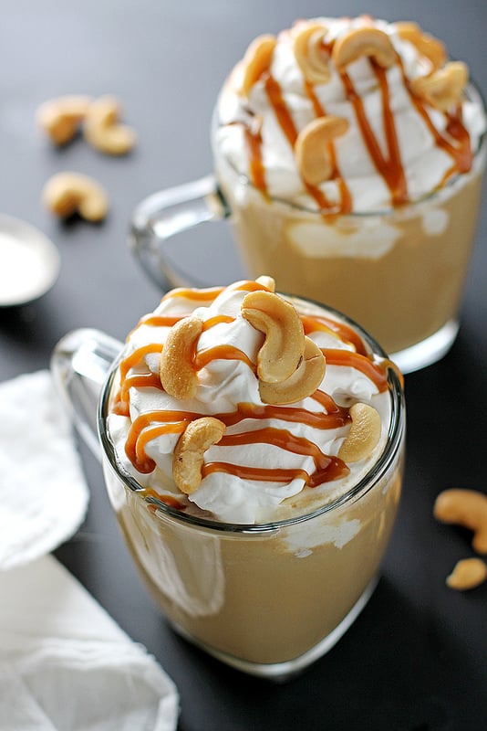 Salted Caramel Cashew Latte