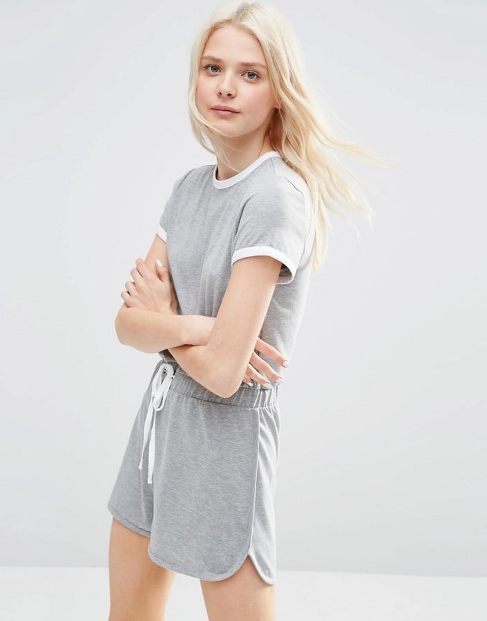 Asos Casual Romper with Contrast Binding ($36)