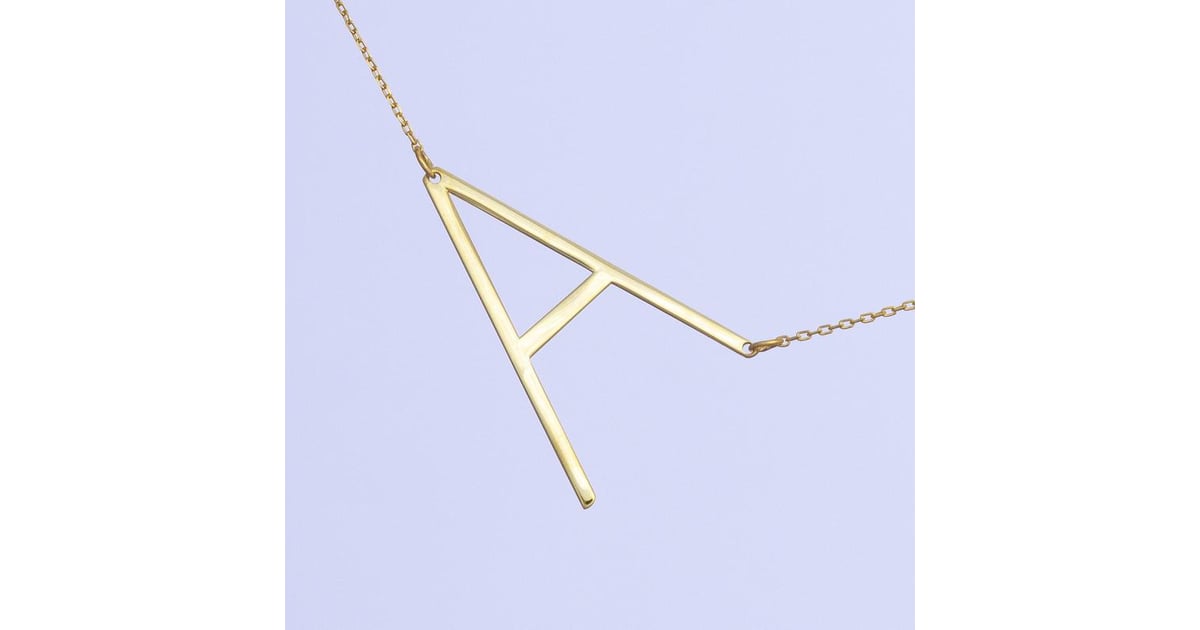 Alexis Rose Large Initial Sideways Necklace 21 Gifts for the Alexis