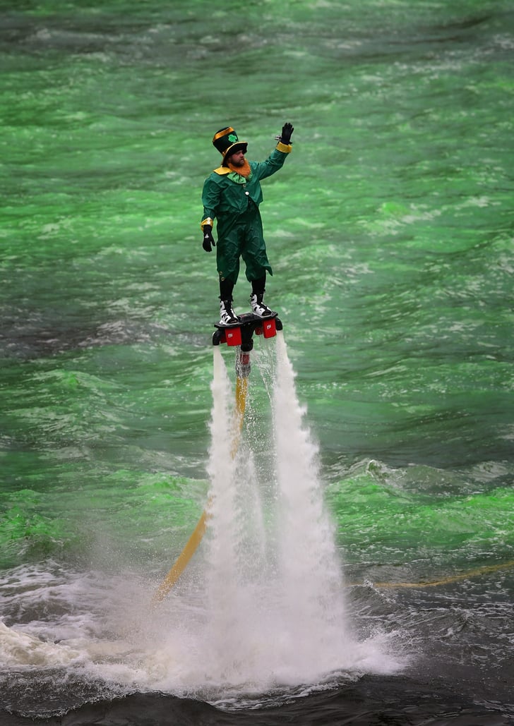 But seriously, did we mention the leprechaun wearing jet shoes? | Why St.  Patrick's Day in Chicago Is Basically the Best | POPSUGAR Celebrity Photo 33