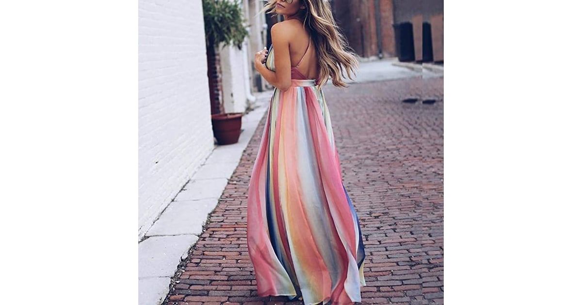 Kalinnu Backless Striped Dress | Best Summer Dresses Under $50 on ...
