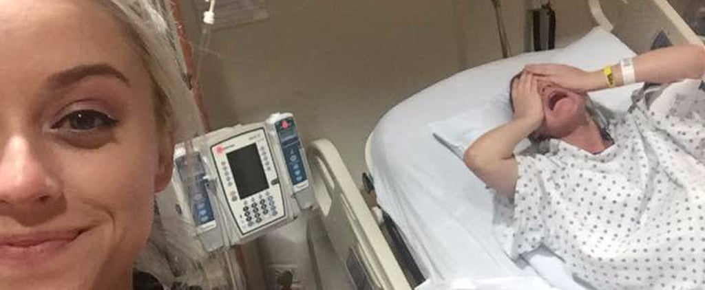 Woman Takes Selfie While Sister Is in Labor
