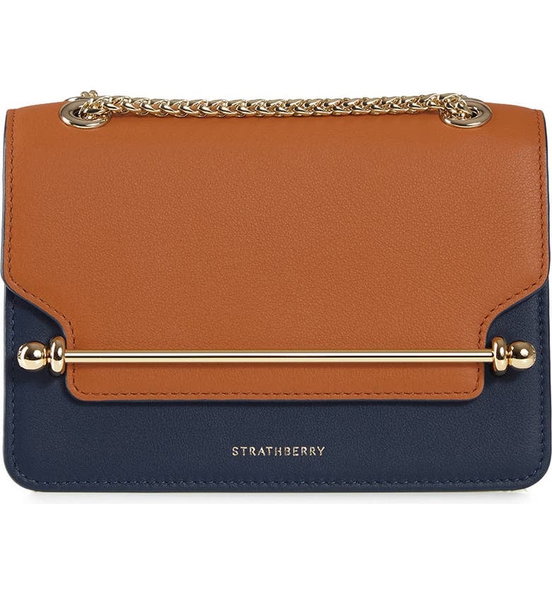 Strathberry Mini East/West Colorblock Leather Crossbody Bag