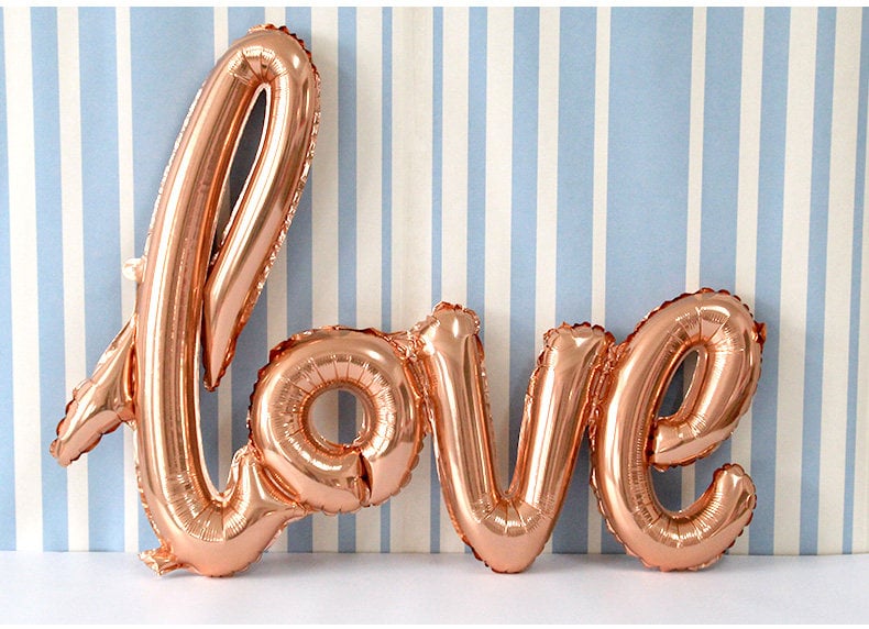 Foil Love Balloons