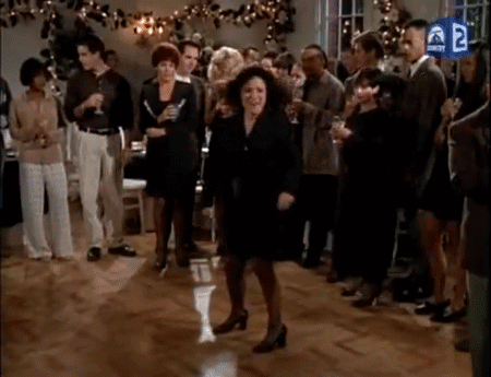 当然,当伊莱恩电视历史上最伟大的舞蹈