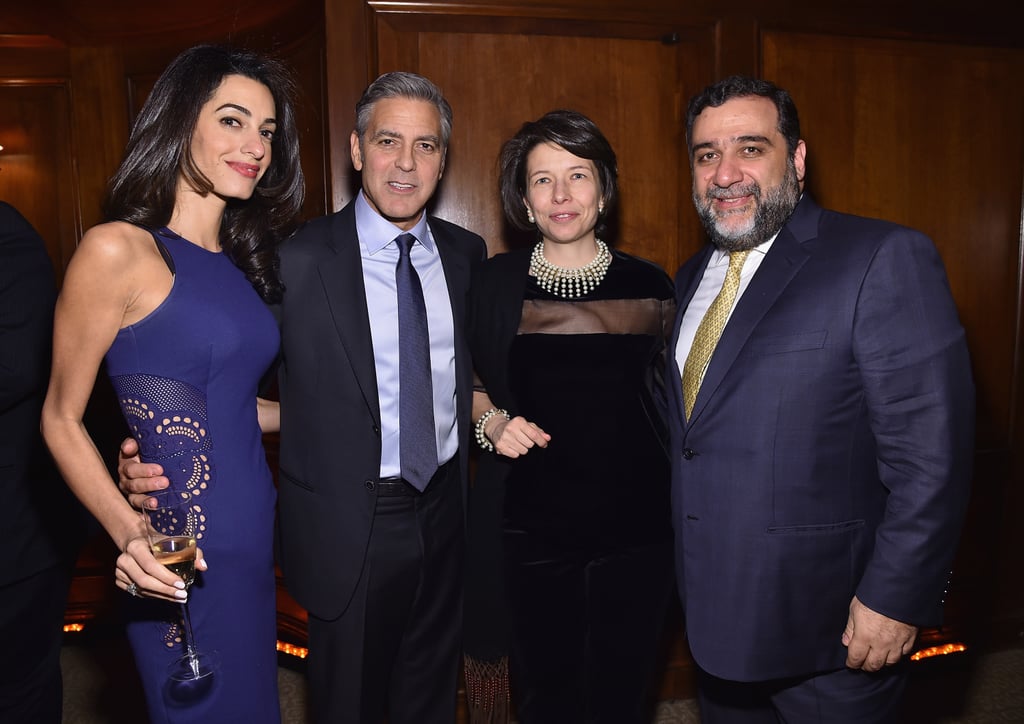 George and Amal Clooney at The 100 LIVES Initiative