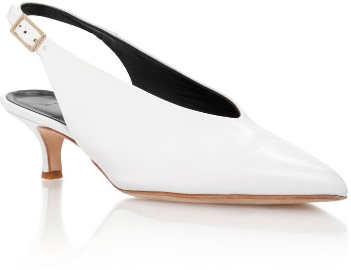 Tibi Lia Leather Slingback Pumps