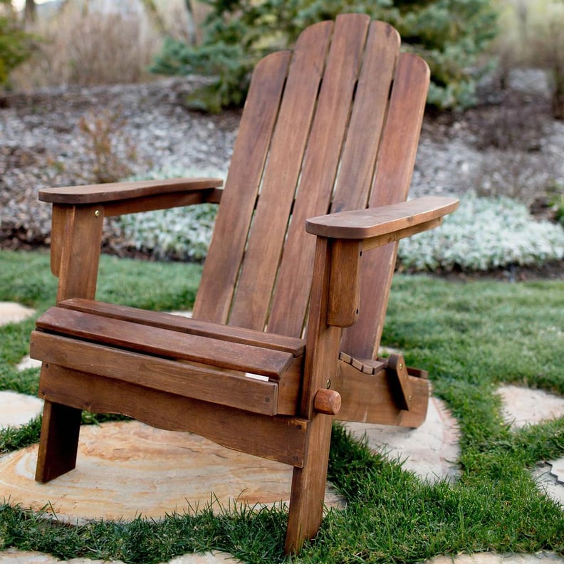A Rustic Adirondack Chair: Walker Edison Furniture Company Wood Adirondack Chair