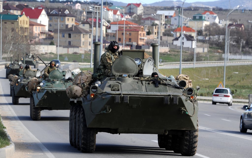 Also following the vote, armored Russian military vehicles drove north from the Crimean city of Sevastopol toward the capital of Simferopol. Ukraine's foreign minister denounced it as a "provocation."