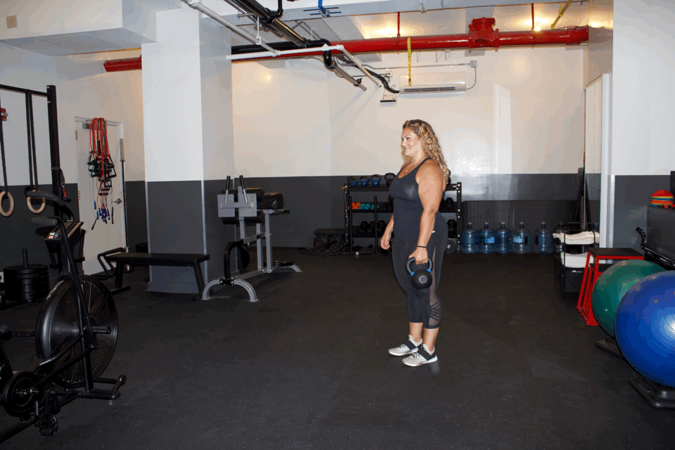 Kettlebell Single-Leg Deadlift With Row