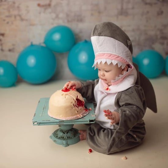 Baby Shark Eating Boob Cake as Breastfeeding a Biter Tribute