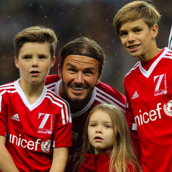 The Beckham Family at UNICEF Soccer Match November 2015