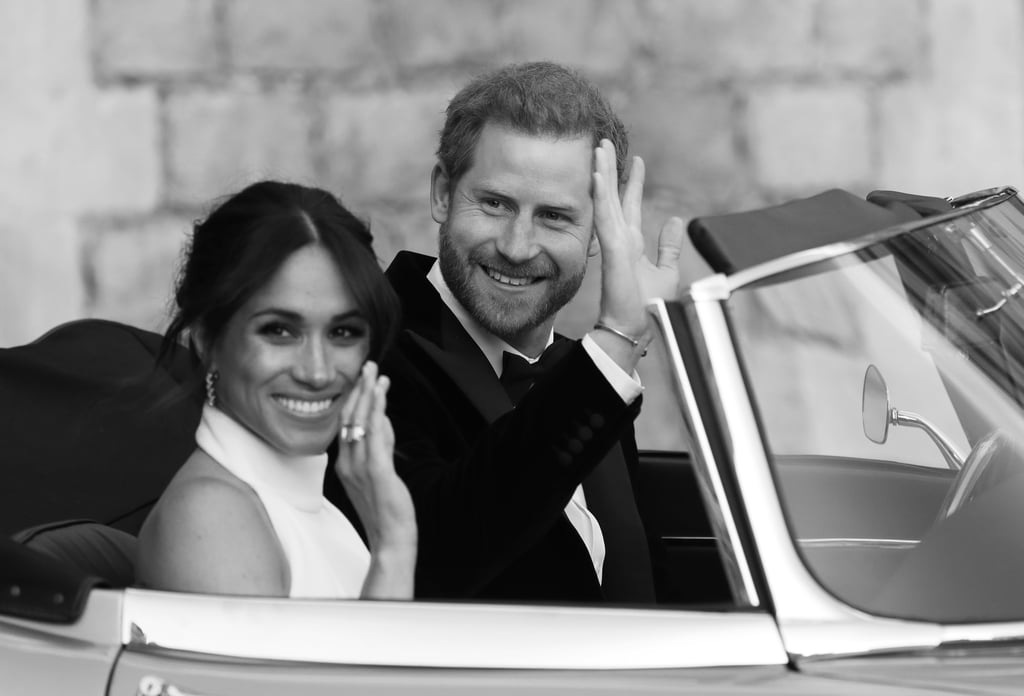 Prince Harry and Meghan Markle Black and White Photos