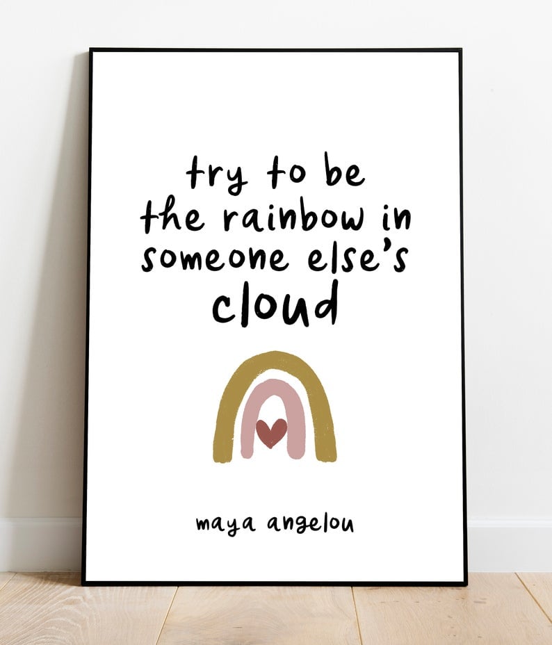 Inspirational Quote Wall Art Popsugar Family
