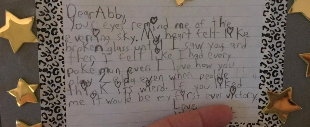 Fifth Grader's Love Letter on Reddit