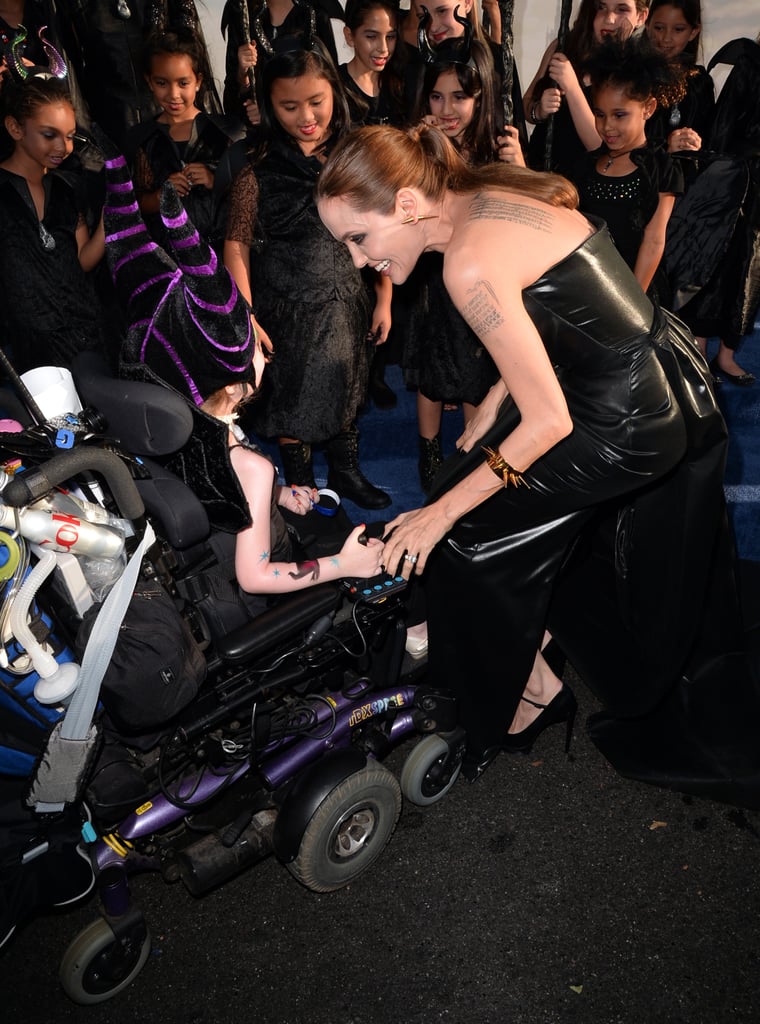 Angelina Jolie and Brad Pitt at the Maleficent LA Premiere