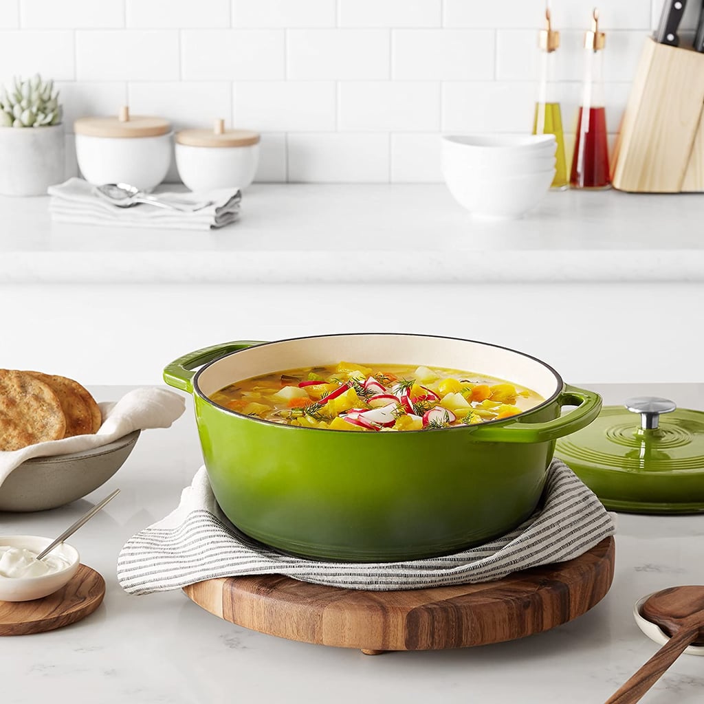 Amazon Basics Enameled Cast Iron Covered Dutch Oven