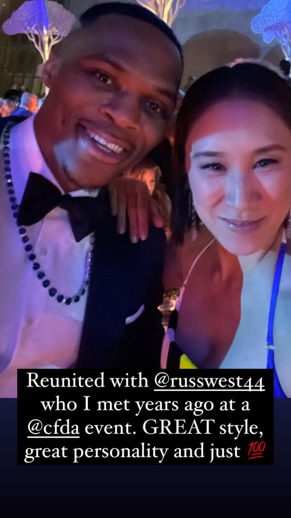 Pictured: Russell Westbrook and Eva Chen