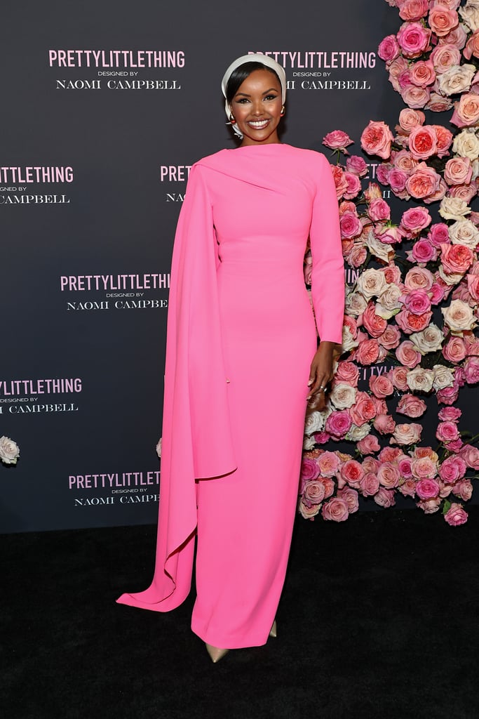 Halima Aden at the PrettyLittleThing NYFW Show