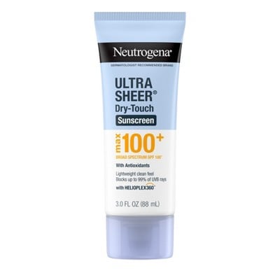 Neutrogena Ultra Sheer Dry-Touch Broad Spectrum Max SPF 100+ Body Sunscreen